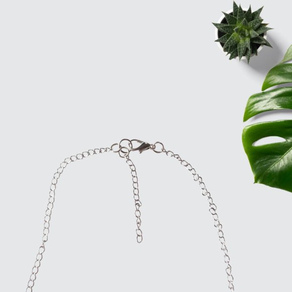 Amethyst Black Striped Agate Chakra Gemstone Hematite Star Necklace Handmade - Picture 5 of 7